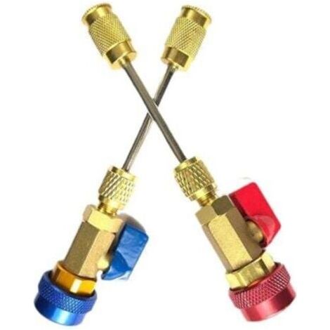 Démonte Remonte obus valve climatisation automobile, valve schrader sous pression: HP ET BP, HVAC, CVC (1/4)