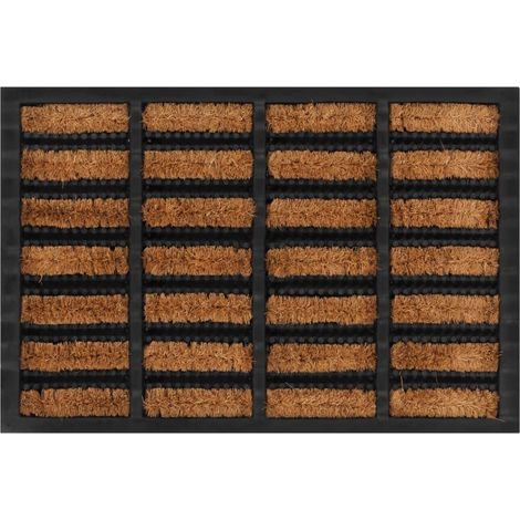 Fußmatte Rechteckig 40x60 cm Gummi und Kokosfaser