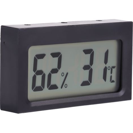 Tragbares digitales Thermometer-Hygrometer mit LCD-Anzeige, 0 bis 50 °C, 25 bis 98 % relative Luftfeuchtigkeit (1/5)