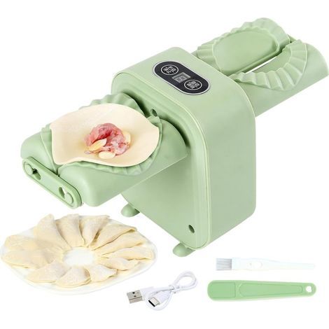 Machine à raviolis, machine électrique pour la cuisine, pour réaliser de magnifiques raviolis, pâte à raviolis réglable (vert) (1/5)