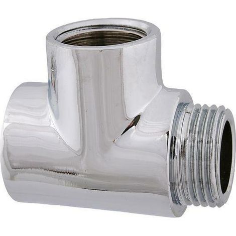 JS MS-T-STUECK DN15,1/2" AGxIGxIG,MESSING VERCHROMT