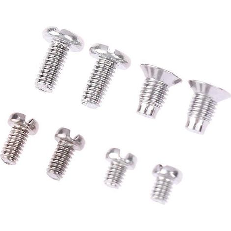 Lot de 10 vis de fixation d'aiguille et vis moletées/à pied pour pied presseur de machines à coudre industrielles à une aiguille (1/5)