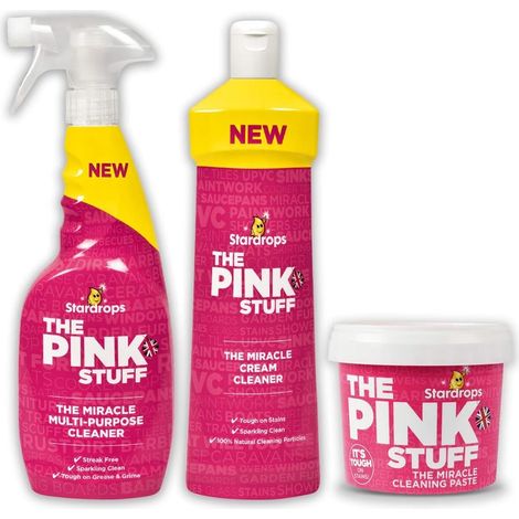 The Pink Stuff Miracle Ensemble de 3 produits de nettoyage approuvés par Mrs Hinch (1/5)