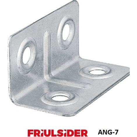 FRIULSIDER PIASTRINA AD ANGOLO ANG-7 ZINCATO 19X19X37 STAFFE CONFEZ 100 PEZZI (1/2)