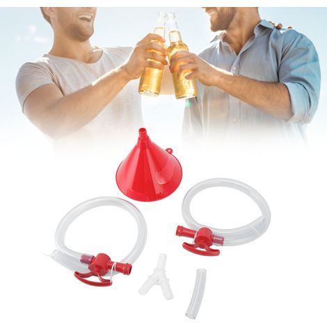 Entonnoir à bière Bong - Entonnoir conique à double tête de qualité alimentaire pour jeu à boire en soirée (1/5)