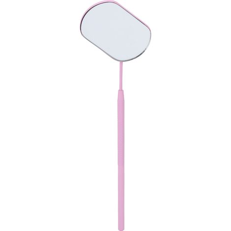 Miroir dentaire en acier inoxydable rose pour extension de cils et inspection (1/5)