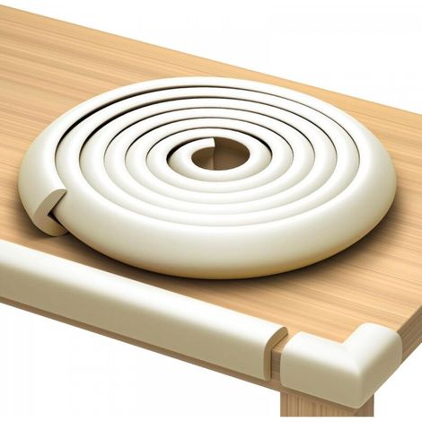 Protections d'angle et de rebord pour meubles de 5 mètres  Rembourrage en mousse de protection  Pare-chocs avec 10 coins adhésifs de sécurité enfants  Kit mousse pour tables, cheminées et plans de tra (1/4)