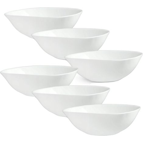 Salatschüssel, Sicherheitsglas, 19 cm Durchmesser, 5,8 cm Höhe, leicht, mikrowellengeeignet (1/5)