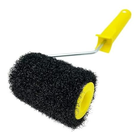 Rouleau à texturer composite pour cloisons sèches de 10 cm (4 pouces), rouleau à mastic en nylon épais, noir (1/5)
