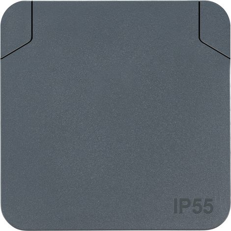 DEBFLEX - CYKLONE IP55 Prise 2P+T FR Anthracite - 730420 - ORIGINE France