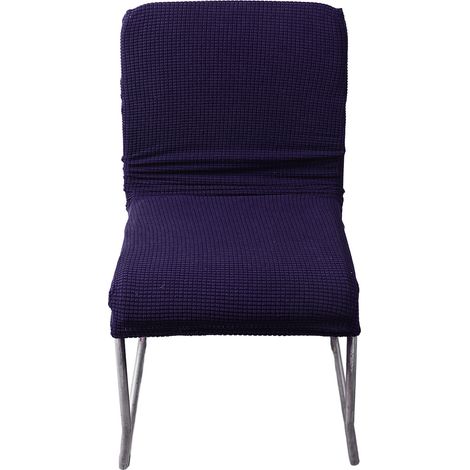 Housses de chaise de salle à manger, en Fiber de Polyester extensible, épaisse, imperméable, anti-poussière, pour la maison, le bureau, le Restaurant, bleu marine (1/5)
