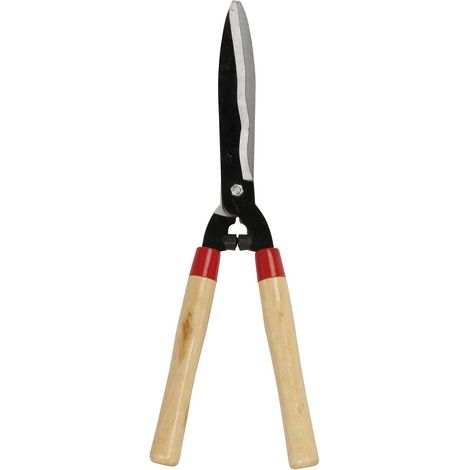 Sécateurs et ciseaux de jardinage, Cisailles à haies - Cisaille à haie 510mm / Lames ondulées - Pour la tailles de haies irrégulières ou à bois dur - Manche bois (1/3)