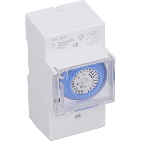 Minuteur Mécanique Étanche 24h pour Extérieur 230V AC Programmable (1/5)