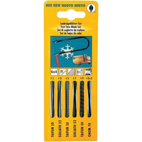Assortimento di lame  per seghetto  PUK 24  pezzi adatto  per archi  da sega  a mano  - 593970 (1/2)