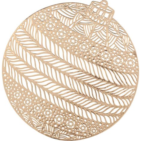 Tischset Weihnachtskugel gold 38cm - Feeric lights & christmas