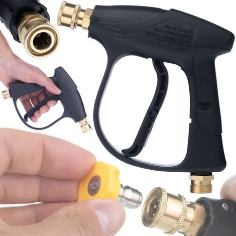 Rosfix Hochdruckpistole 4350PS – M22 x 1,5mm & 1/4" Schnellkupplung  300 bar, 60 °C, 25 l/min  Ergonomisch & Langlebig  Zubehör für Hochdruckreiniger