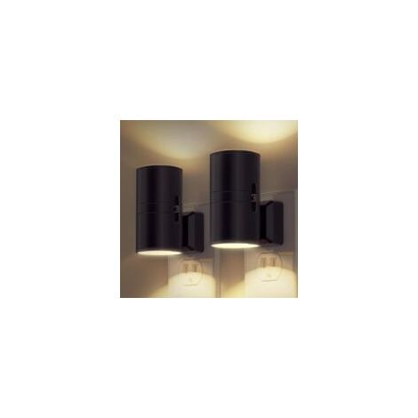 LED-Nachtlicht zum Einstecken – Modernes Wandnachtlicht – Dämmerungssensor – Einstellbare Helligkeit – 2er-Pack – Crezuo (1/4)