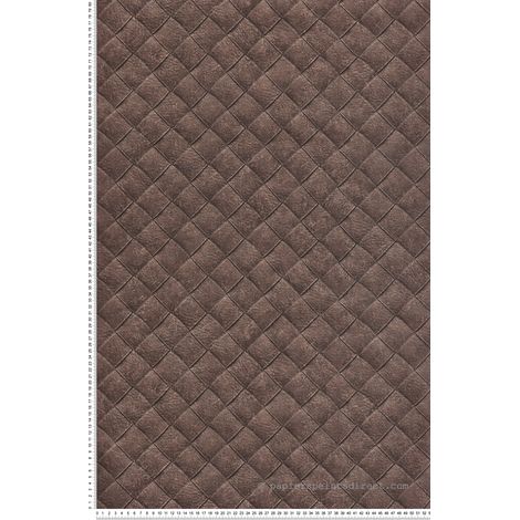 Papier peint Trompe l'oeil Marron Maori Montecolino (1/2)