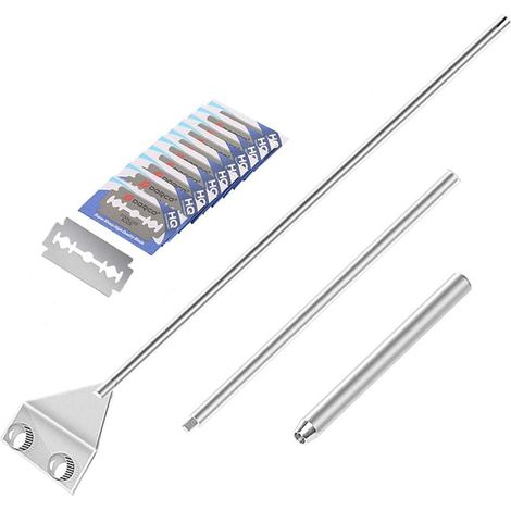 Algae Scraper - 65 Cm - Stainless Steel Blade - For Glass Aquariums - 10 Replacement Blades (1/5)