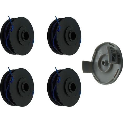Couvercle de bobine, compatible avec Ryobi RAC123 x4 RAC122 x1, protection de rechange pour coupe-bordures et entretien extérieur.-AquaForge (1/5)