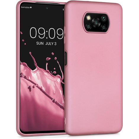 Housse Compatible avec Xiaomi Poco X3 NFC/Poco X3 Pro Coque - Housse de téléphone Protection Souple en TPU - Or Rose métallique (1/5)