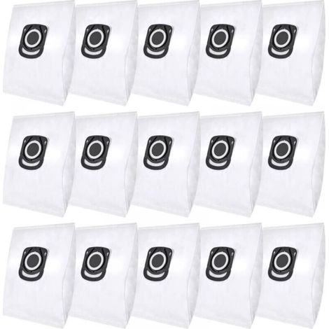 Lot de 15 sacs d'aspirateur pour Rowenta Hygiene+ ZR200520 ZR200720 Swirl R39 Sacs à poussière pour Rowenta Compact Power, X-Trem Power & Silence Force (RO64xx RO63xx RO68xx RO39xx)