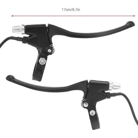 LIA Poignée Levier De Frein De Vélo Électrique Droite Gauche Universel En Alliage D\'Aluminium 1 Paire (1/4)