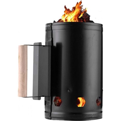 Encendedor de carbón para barbacoa, briquetas, encendedor para barbacoa al aire libre, accesorios para caja de carbón (1/5)