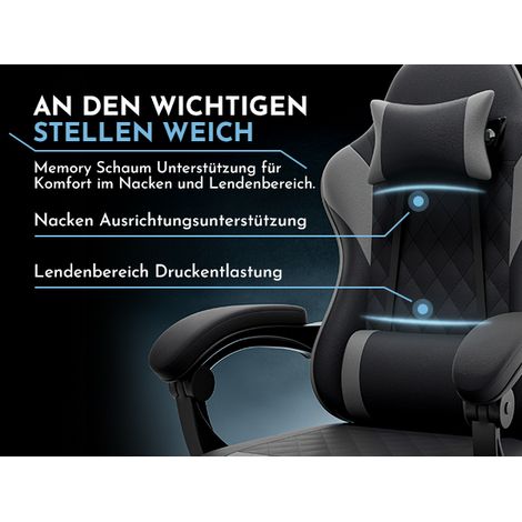 Chaise de bureau ergonomique, pivotante à roulettes, travail à domicile, bureau intégré, réglable en hauteur, ergonomique, avec accoudoirs, assise design (1/5)