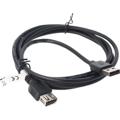 GOOBAY USB 2.0 Hi-Speed Verlängerung, A/A, 93599, 1,8 m, schwarz (1/5)
