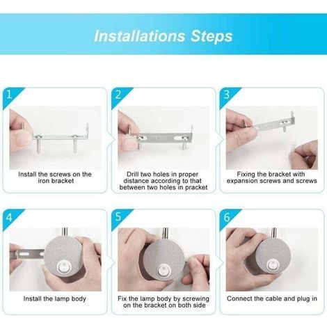 Lampe Chevet Murale 2 Lumières Applique Liseuse LED Col de Cygne Lumière 3W, 3000K Blanc Chaud Lampe de Lecture.. (1/3)