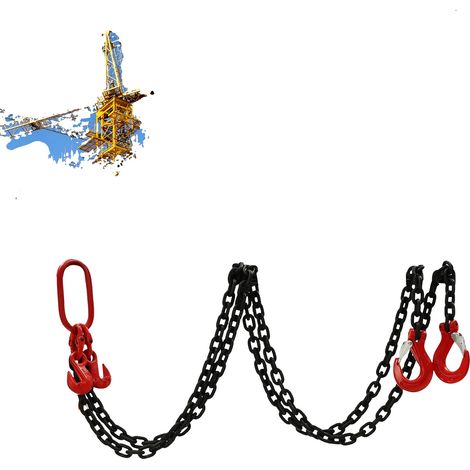 Chaîne de levage de moteur, capacité de charge de 2000 kg, longueur de 2 m, acier allié (1/5)