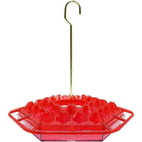 Mangeoires pour colibris, idéales pour le jardin, avec orifices de fixation et crochet. Les petits trous empêchent le desserrage. (1/5)