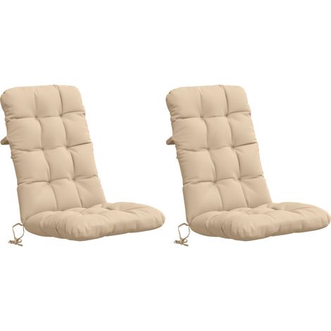 Coussins de Chaise à Dossier Haut en 2 Pièces VIANEN 2 pcs vidaXL