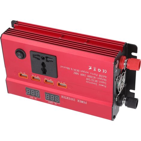 12V/24V auf 220V 420W Kfz-Spannungsadapter mit LED-Anzeige, Dual-Spannungswandler für Fahrzeuge (1/5)