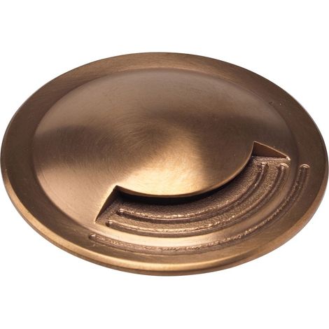 Encastré de sol extérieur ZEPH 1 24V déflecteur simple bronze 4000K 2W - EUROPOLE - 55041DSBR