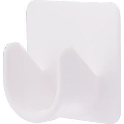 Supports de tringle à vêtements sécurisés et multifonctionnels avec adhésif antidérapant supports d’extrémité de rideau de douche pour la salle de bain. (1/5)