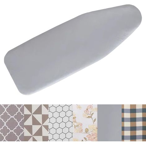 Copriasse da stiro in cotone, misura standard per asse da stiro domestico (grigio, 43x13 pollici). (1/5)