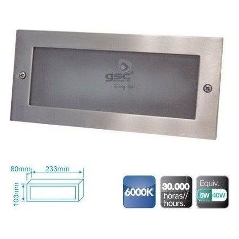 5W LED Aluminium Wandleuchte zur Einbettung von GSC 0703405