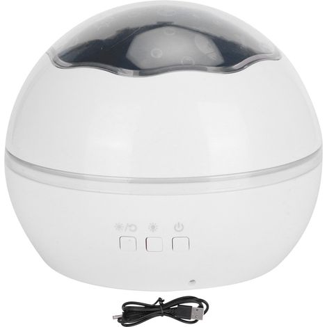 LED veilleuse lampe de Projection romantique 8 Modes de couleur décoration de chambre USB alimenté par batterie blanc (1/5)