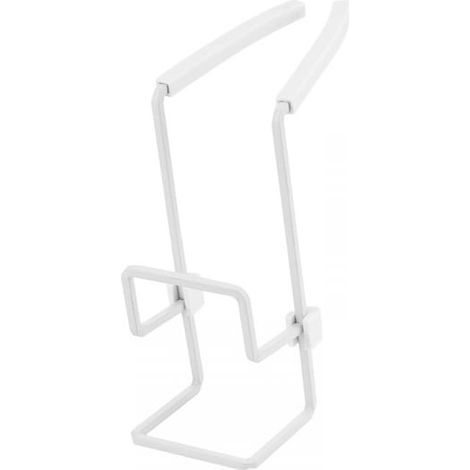 Panier à éponge pour évier de cuisine blanc suspendu, support de rangement pour robinet non perforé, art en fer (1/4)