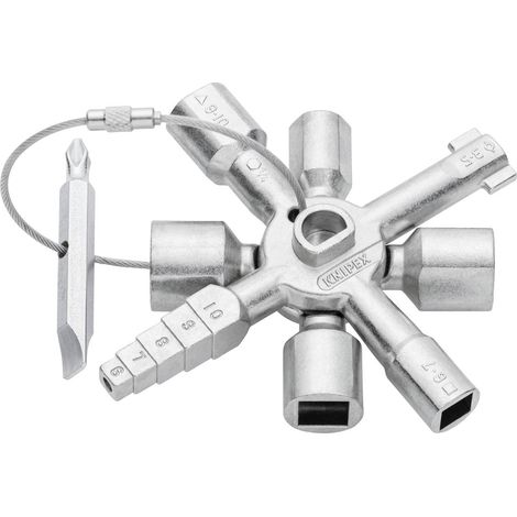 [GEBRAUCHT] B-Ware Knipex Schaltschrankschlüssel TwinKey® Multifunktionsschlüssel 92mm