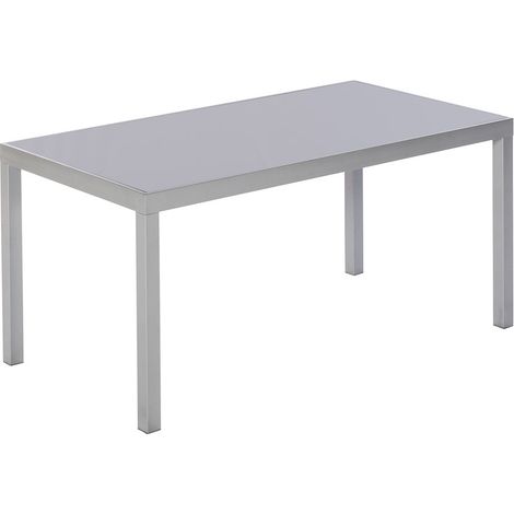 Tisch 150x90cm silber Aluminium/Textil