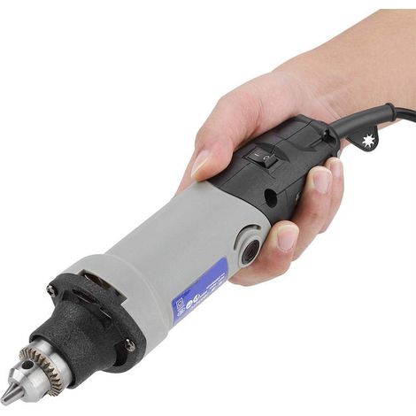 Smerigliatrice angolare, mini smerigliatrice angolare, trapano smerigliatrice angolare elettrica da 400 W, 6 posizioni, velocità variabile, utensile rotante, spina UE 220 V