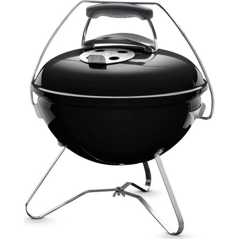 Weber – Barbecue charbon portable 37cm – Cuve acier émaillé – Grille chromée – Clapets d'aération aluminium – Pour 4 personnes