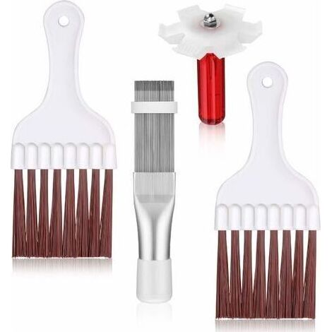ALLIANDIS4 Pièces Peigne de Condenseur de Climatiseur Peigne de Climatiseur Peigne à Ailettes AC Peigne en Acier Inoxydable de Réfrigérateur, 3 Styles (1/5)