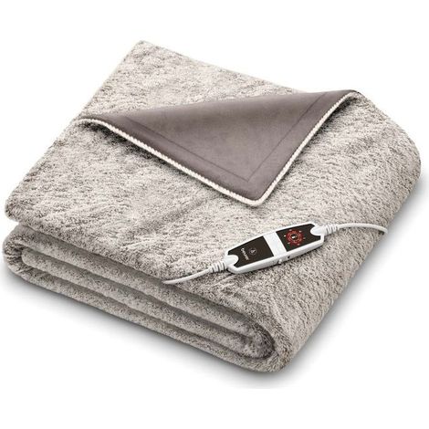 Beurer 40057 HD 150 XXL Nordic Taupe Termocoperta Elettrica 150 W 6 livelli temperatura 200x150 cm colore Grigio