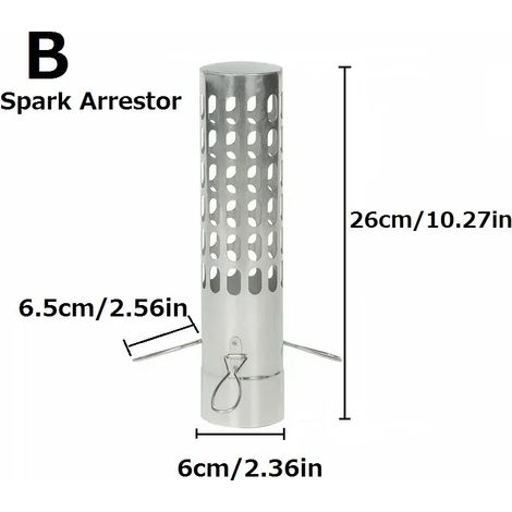 Accessoires pour poêles à bois en acier inoxydable : cheminée de camping, tuyau d'évacuation, tube de cheminée, housse anti-brûlure pour tente, réchauds de cuisine portables (1/5)