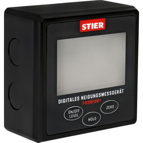 Niveau indicateur de pente numérique Premium+ STIER, écran LCD +-0,2°