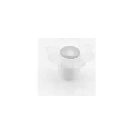 Pomolo a forma di fiore effetto satinato opalino 32x22mm - 007 Daisy